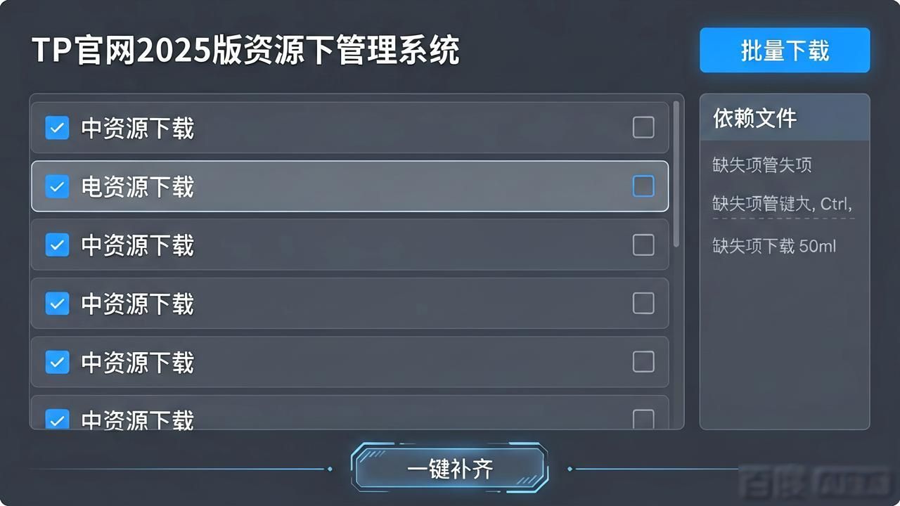 如何在TP官网2025最新版下载中管理资源？_官方下载最新推荐资源_资源中心下载安装