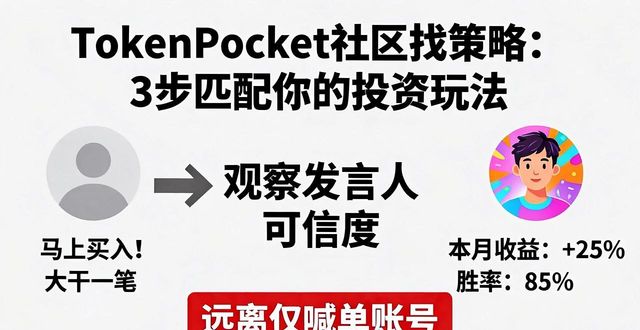 TokenPocket社区找策略：3步匹配你的投资玩法